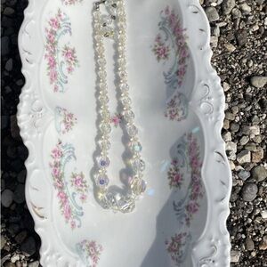 Vintage Aurora Borealis Crystal Choker Necklace